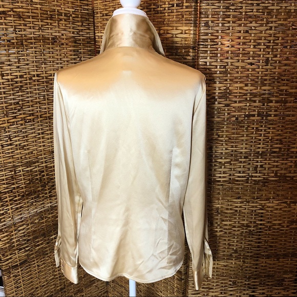 Talbots Pure Silk Sateen Blouse - Gorgeous! - Picture 6 of 8